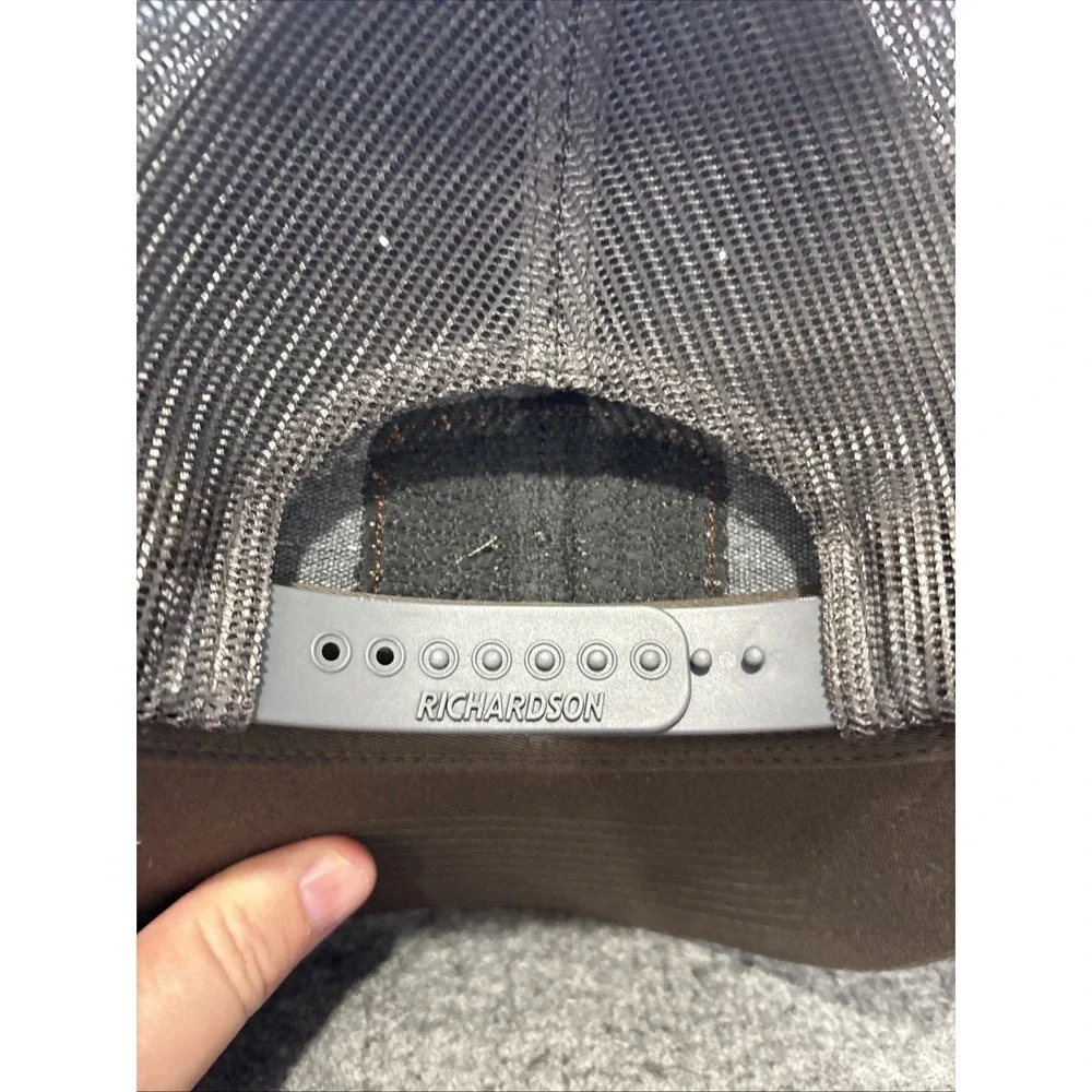Teskeys Custom Boots Trucker Cap, Logo Is Etched On Leather